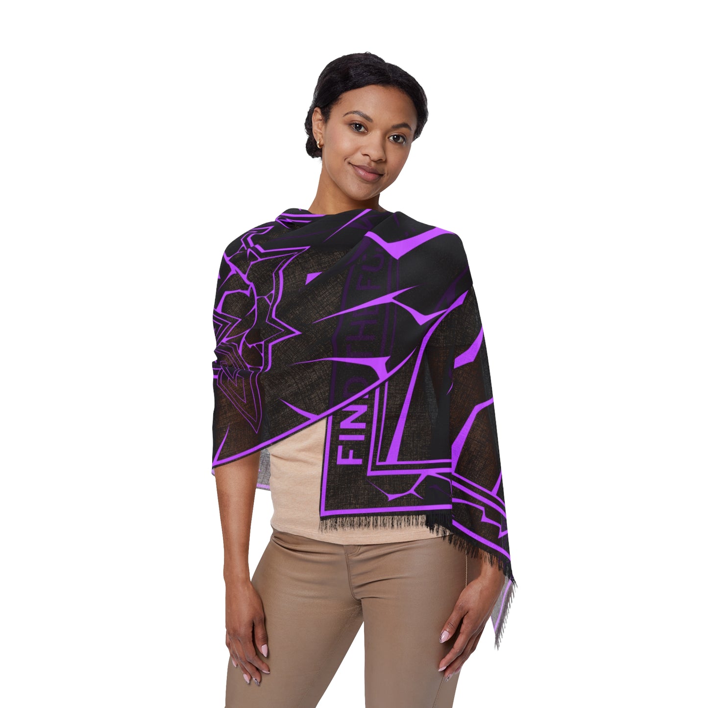FTFO Signature Pashmina — Neon Violet Edition