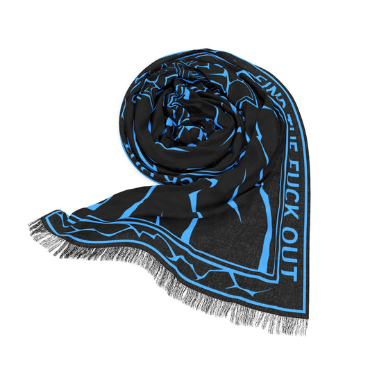 FTFO Signature Pashmina — Neon Blue Edition