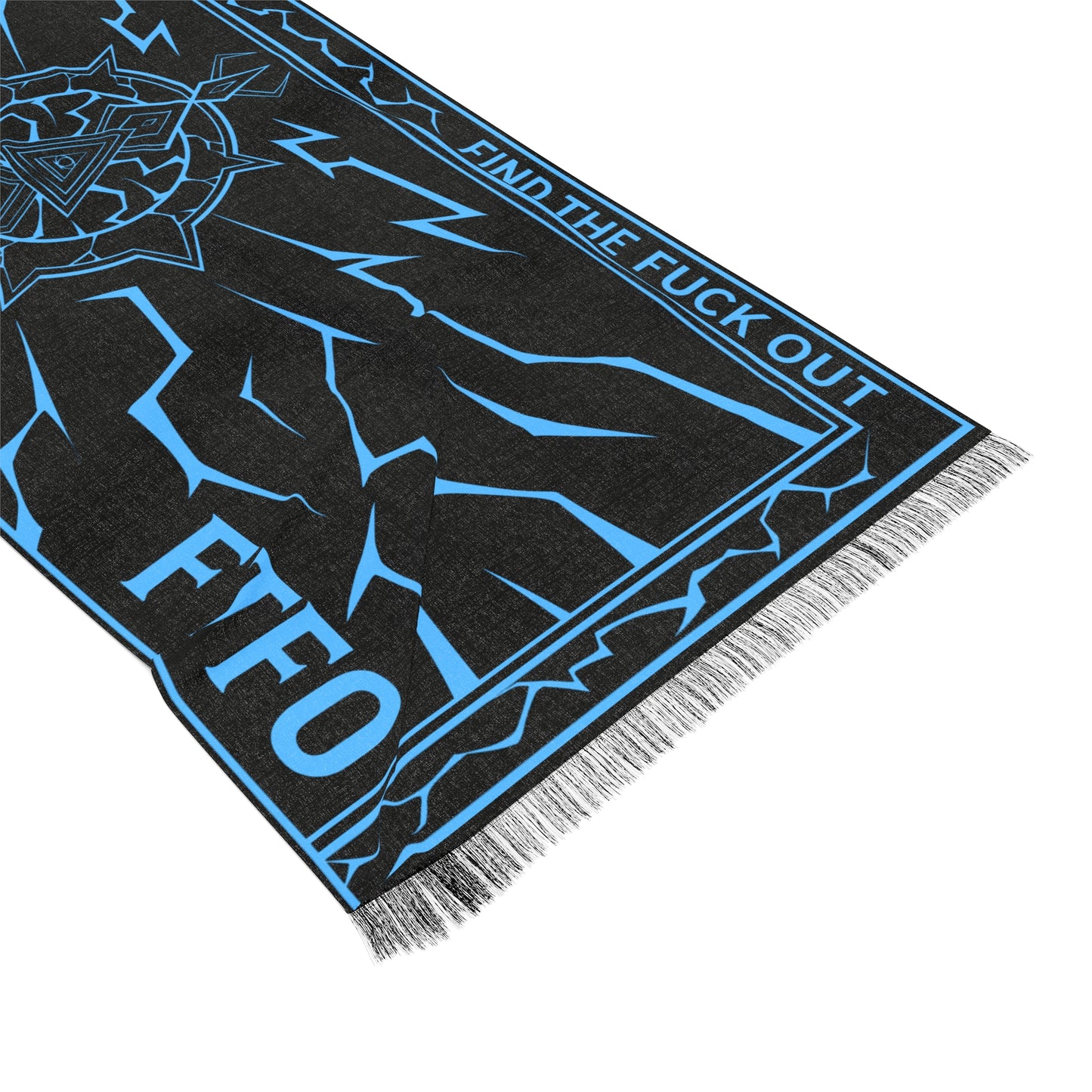 FTFO Signature Pashmina — Neon Blue Edition