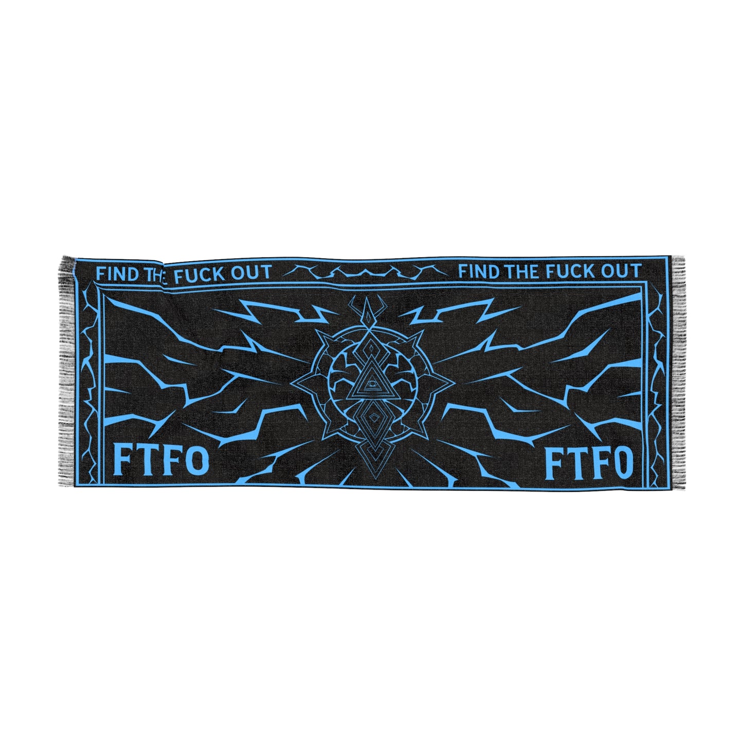 FTFO Signature Pashmina — Neon Blue Edition