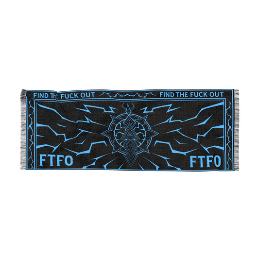 FTFO Signature Pashmina — Neon Blue Edition
